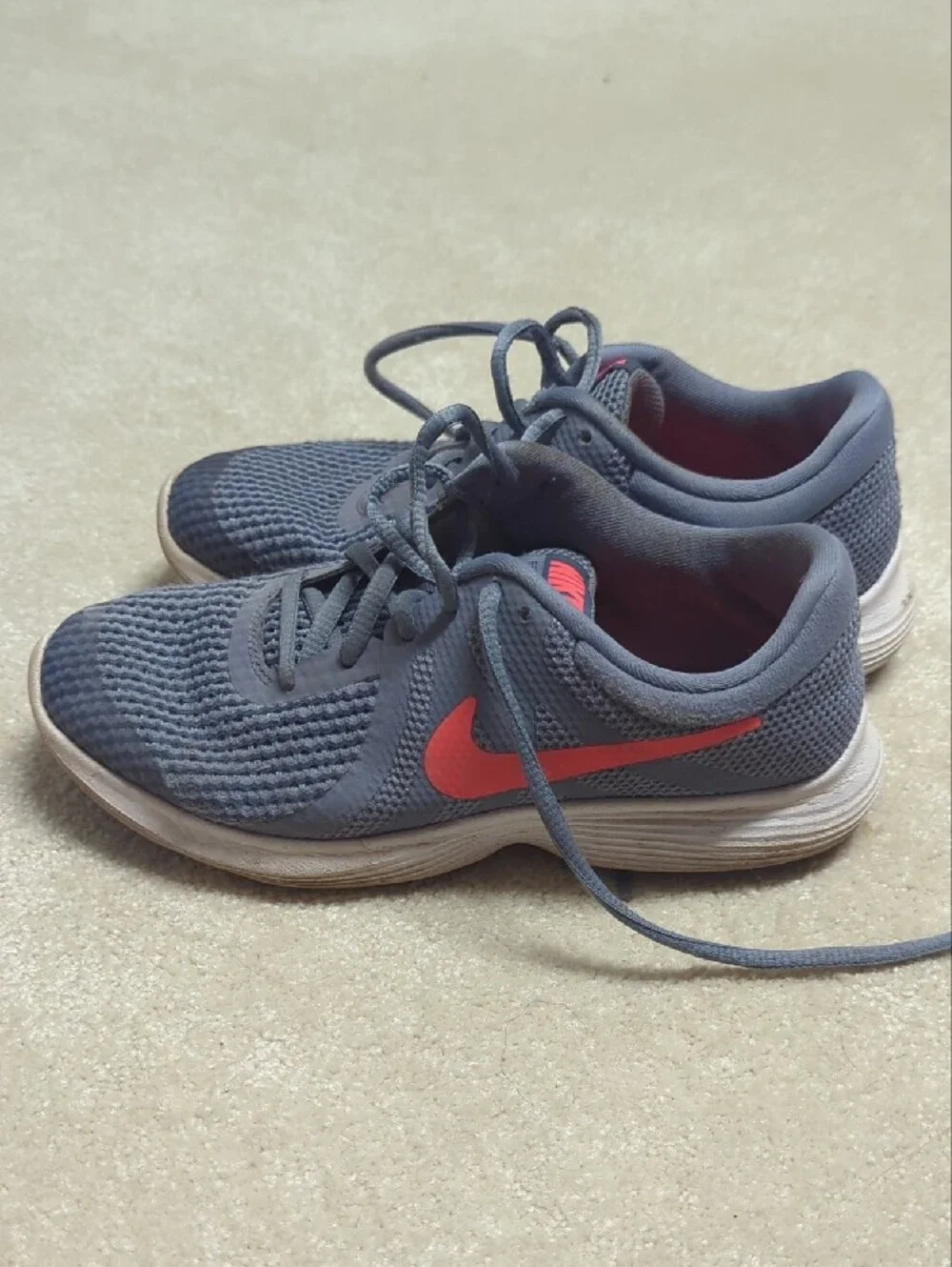 Nike Revolution 4 Running Shoes - Navy with Pink Swoosh